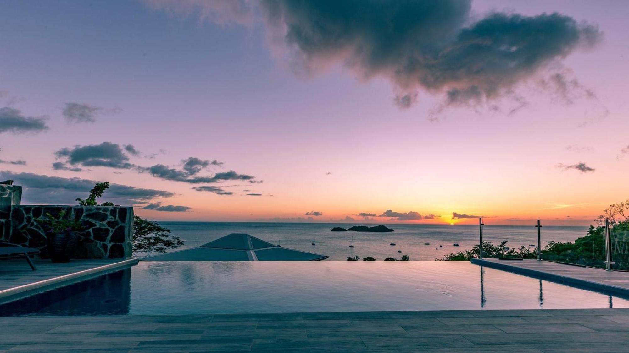 בוויאנט Sunset Palm - Villa Creole Avec Piscine Face Au Coucher De Soleil Et A La Reserve Cousteau מראה חיצוני תמונה